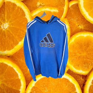 Adidas Blue Hooded Sweatshirt Size‎ XL